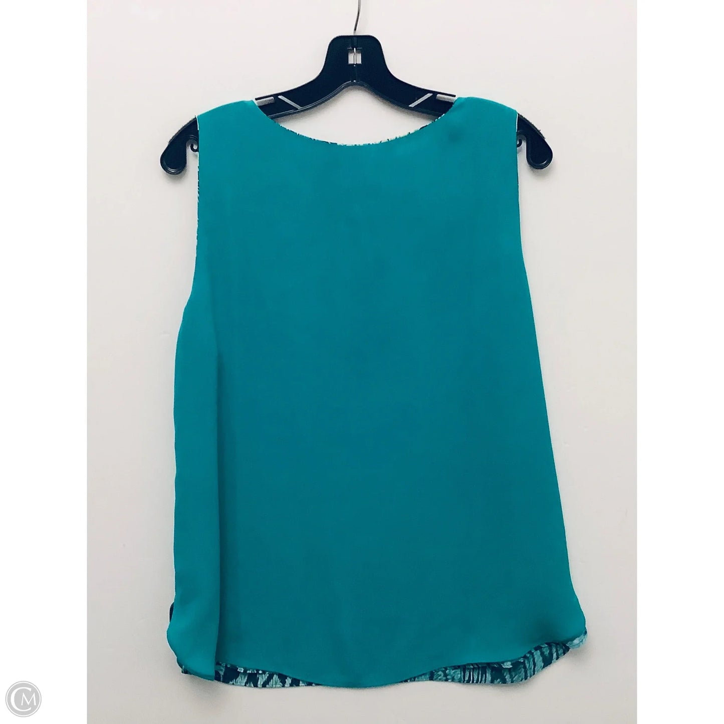 Top Sleeveless By Chicos In Green, Size: M