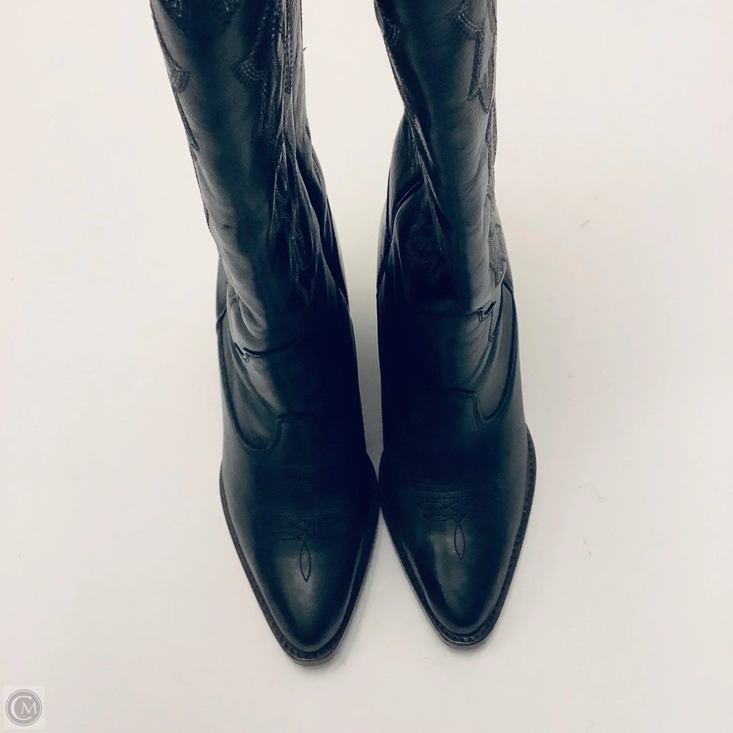 Boots Knee Heels By Cmc In Black, Size: 11
