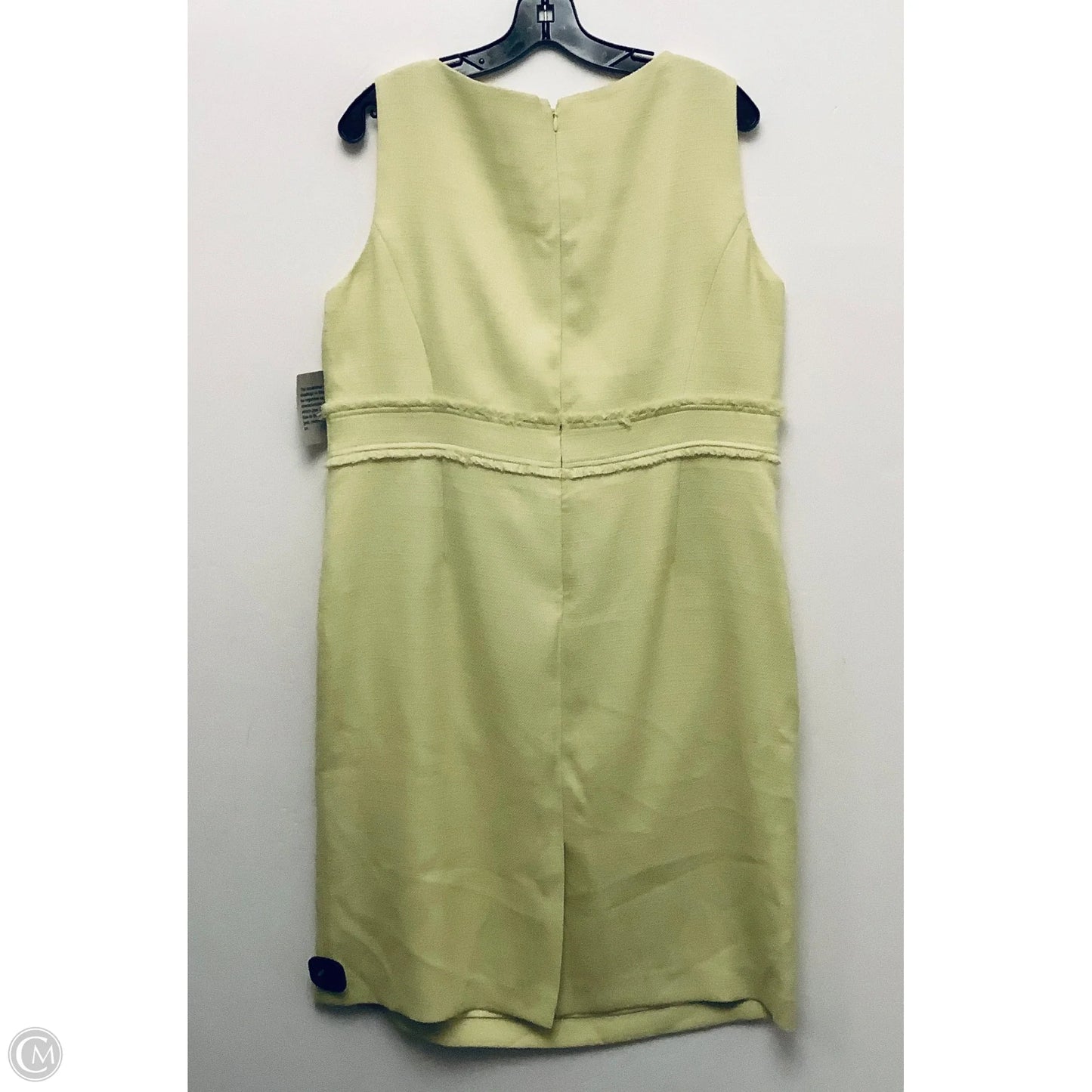 Dress Work By Kasper In Yellow, Size: Xl
