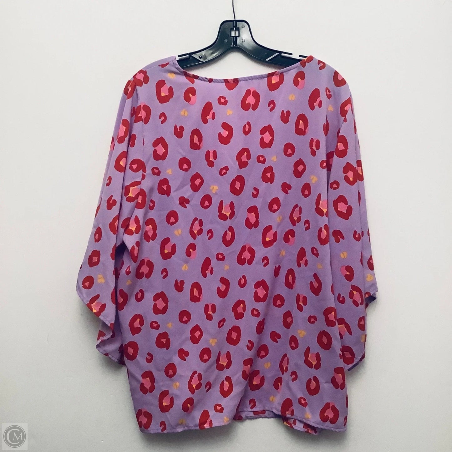 Top Short Sleeve By Clothes Mentor In Animal Print, Size: 2x