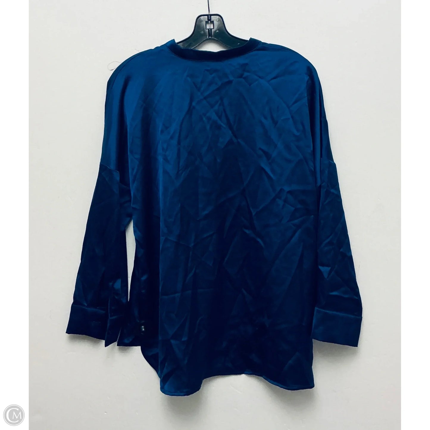 Top Long Sleeve By Nicole Miller In Blue, Size: M