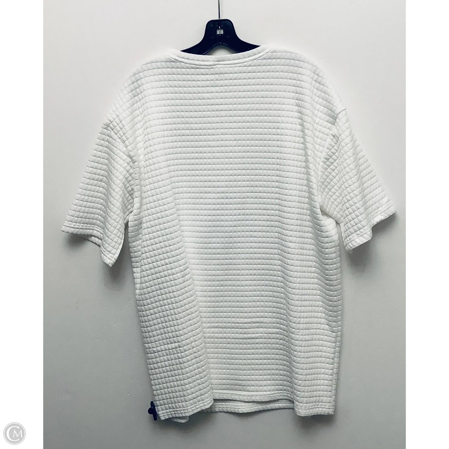Top Short Sleeve By Dazy In White, Size: L