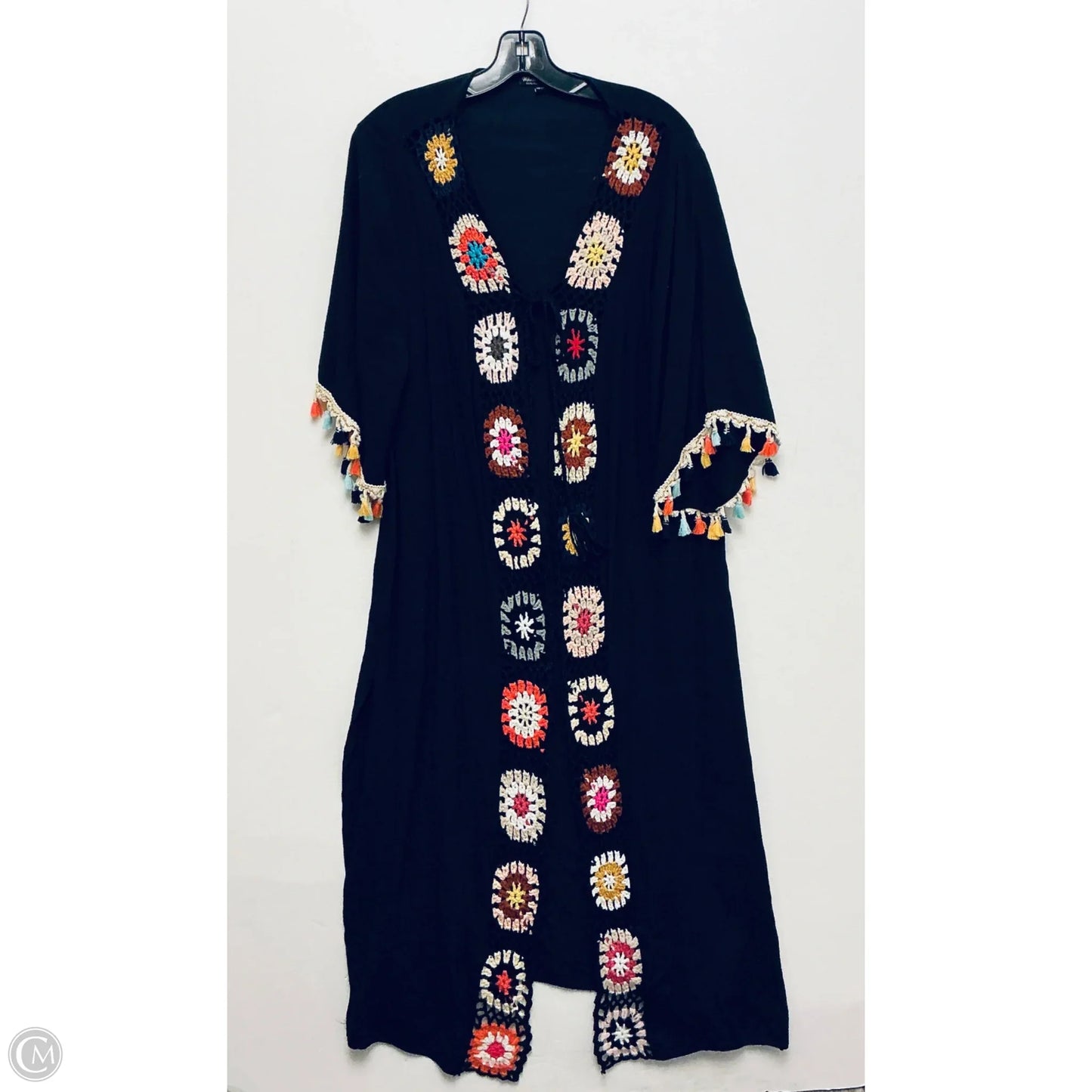 Kimono By White Mark In Black, Size: Osfm