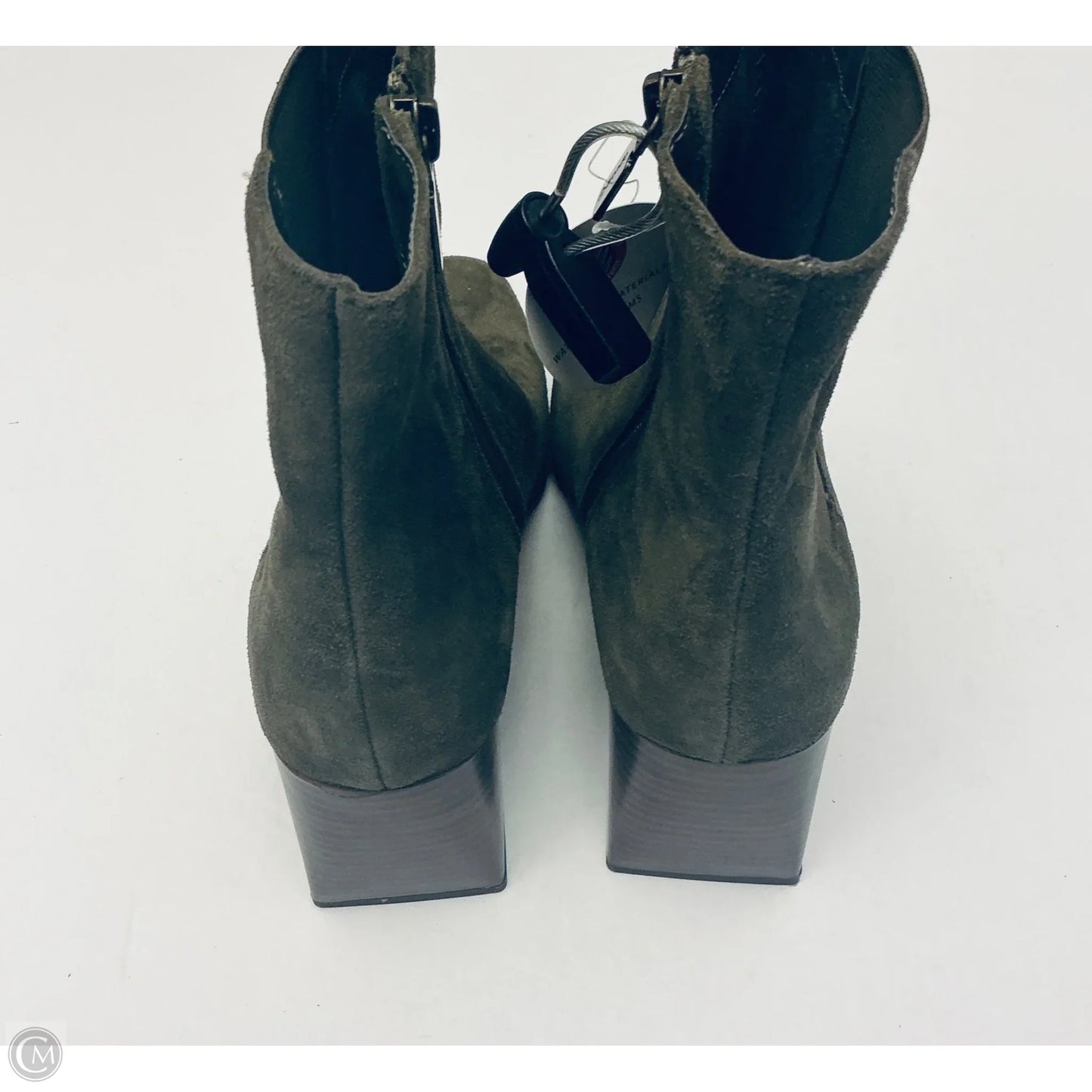 Boots Ankle Heels By Blondo In Green, Size: 9.5