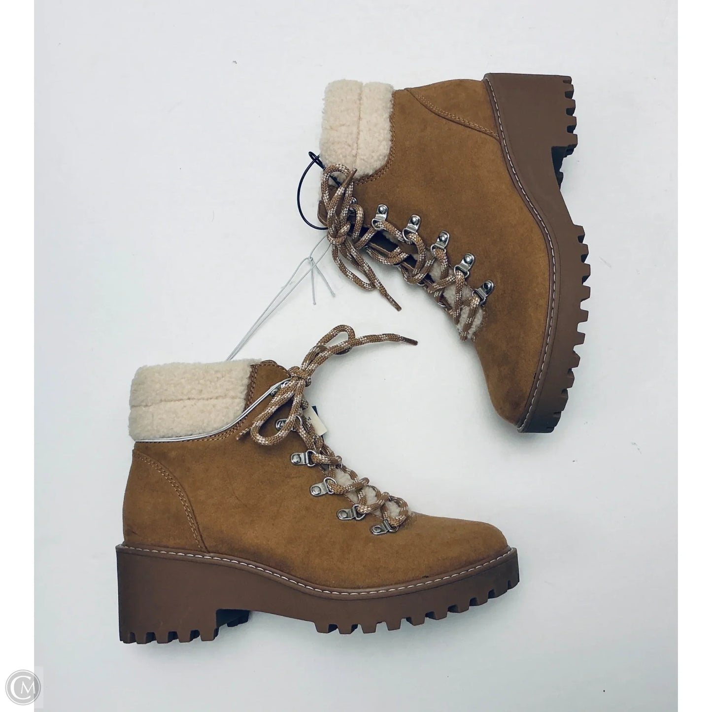 Boots Ankle Flats By Universal Thread In Brown, Size: 7