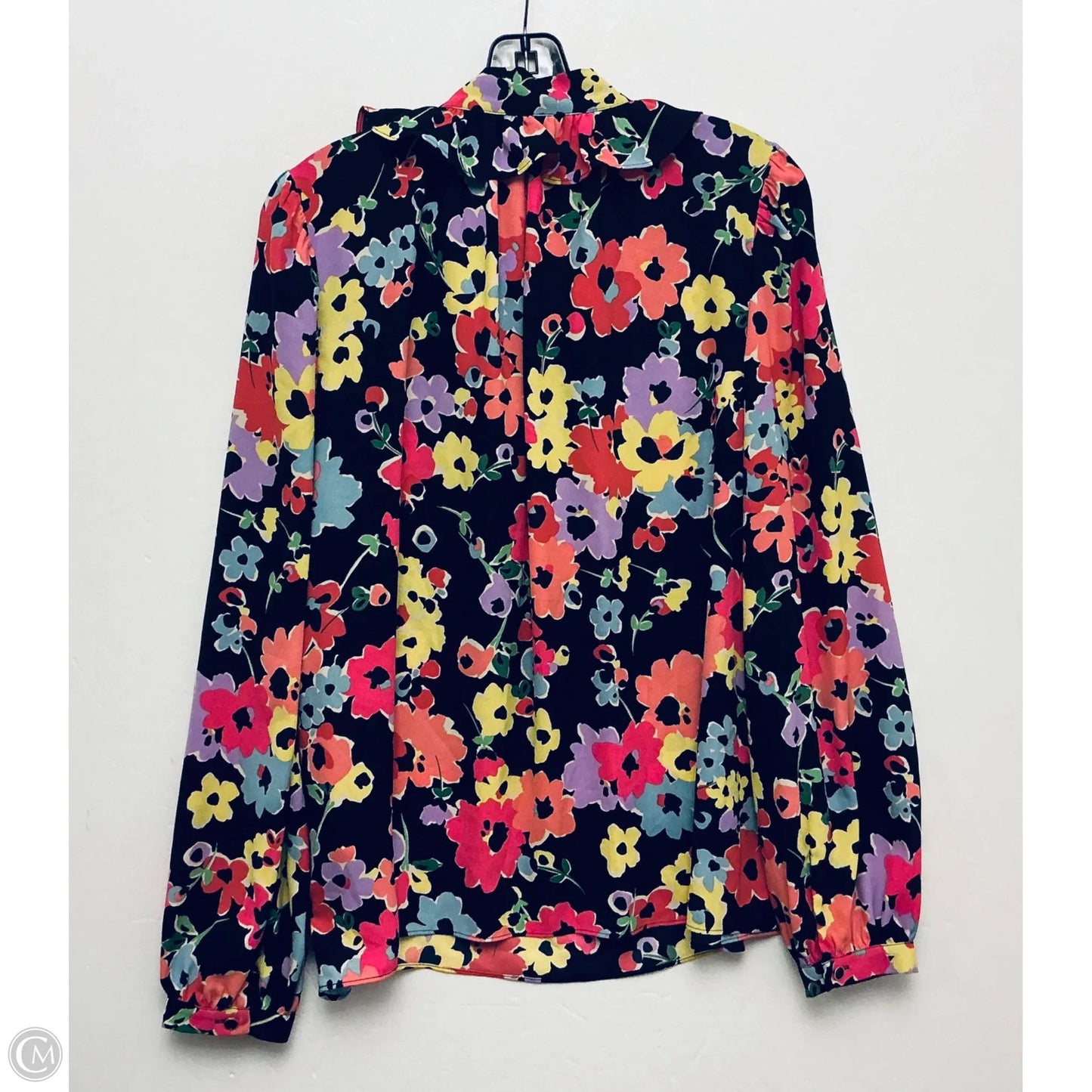 Top Long Sleeve Designer By Kate Spade In Floral Print, Size: Xl