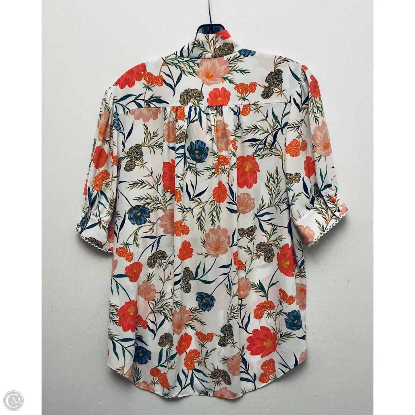 Top Short Sleeve Designer By Kate Spade In Floral Print, Size: Xl