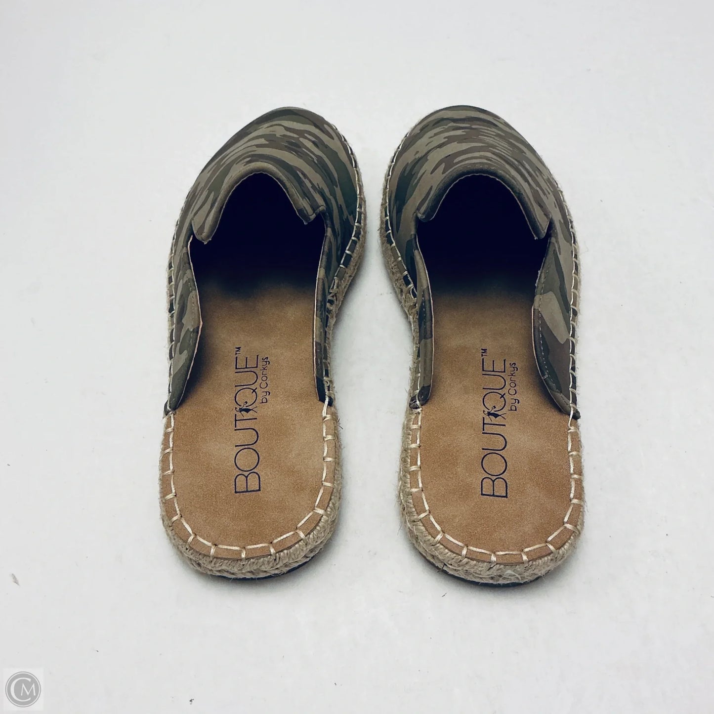 Sandals Flats By Corkys In Camouflage Print, Size: 8