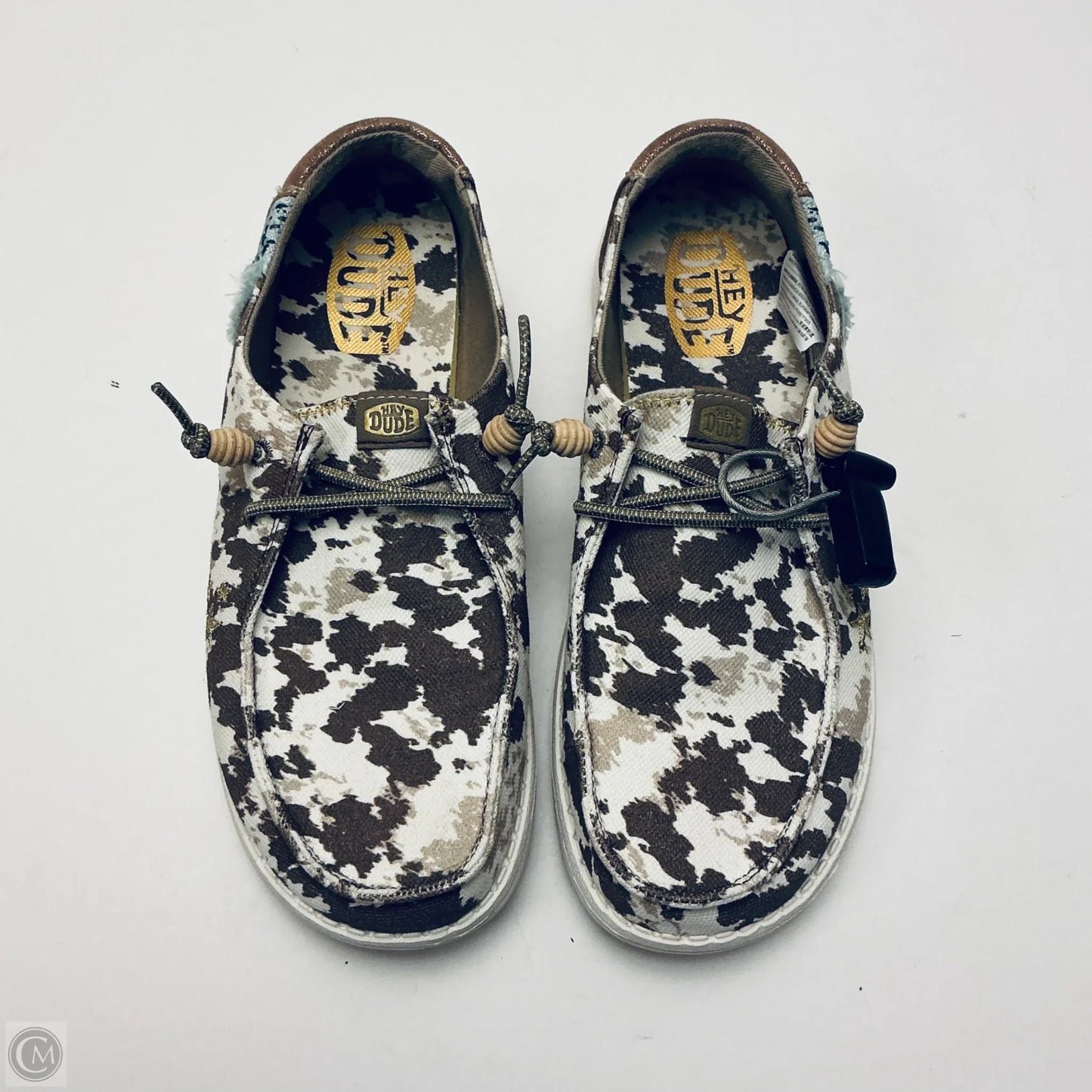 Shoes Flats By Hey Dude In Animal Print, Size: 9