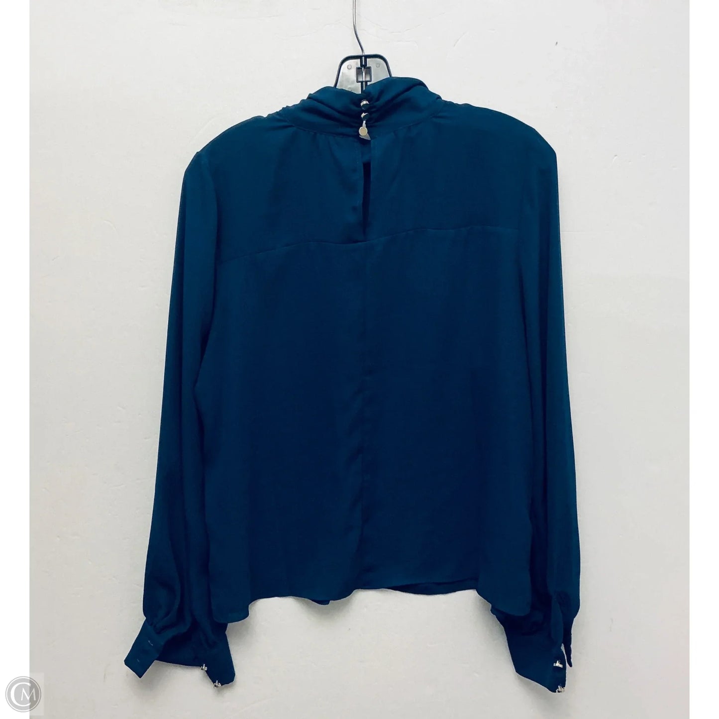 Top Long Sleeve By Karen Millen In Navy, Size: L