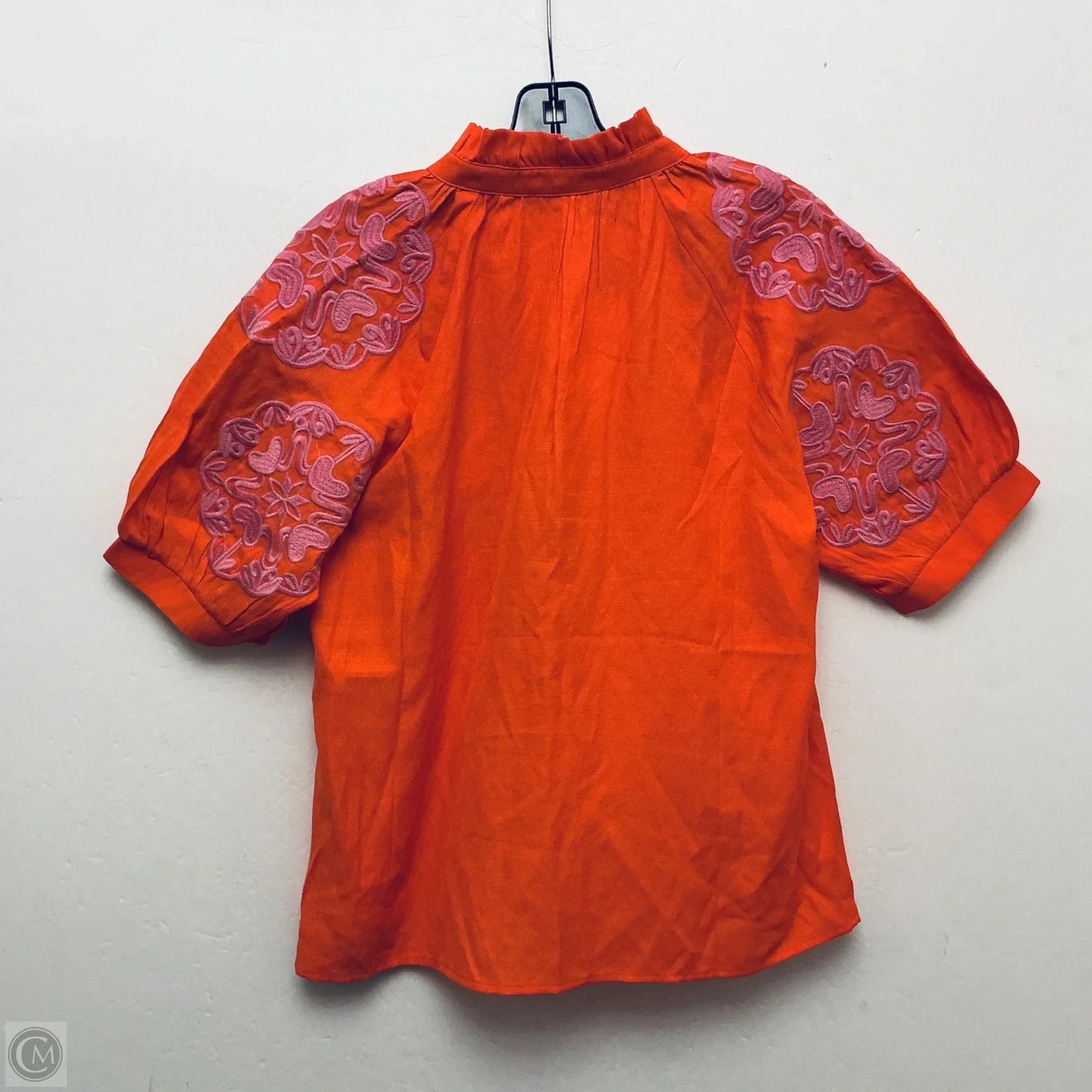 Top Short Sleeve By Thml In Orange, Size: M