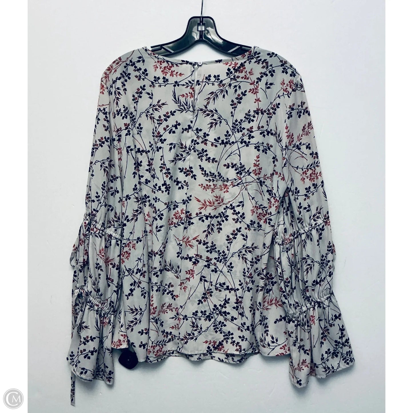 Top Long Sleeve By Loft In White, Size: L