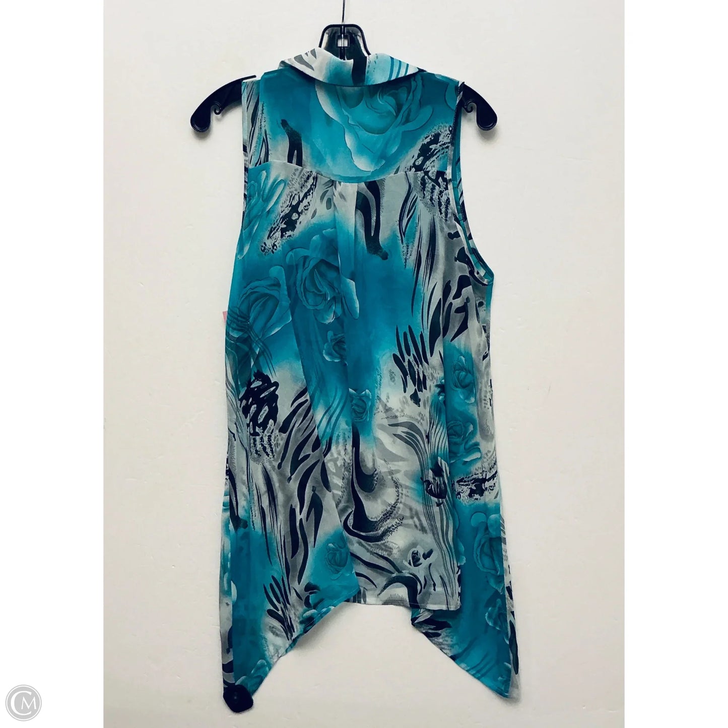 Top Sleeveless By Bcbgmaxazria In Blue, Size: M