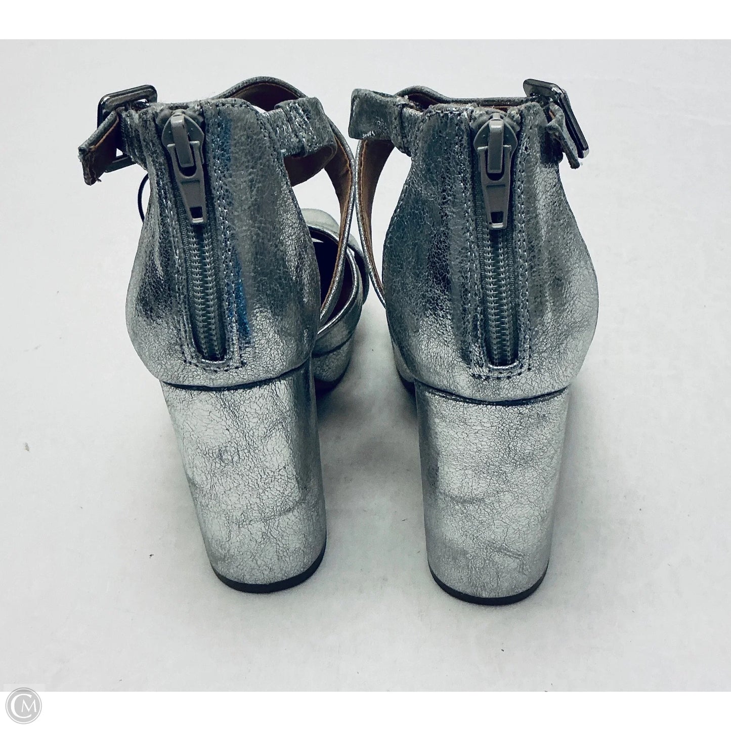Shoes Heels Block By Dolce Vita In Silver, Size: 7.5