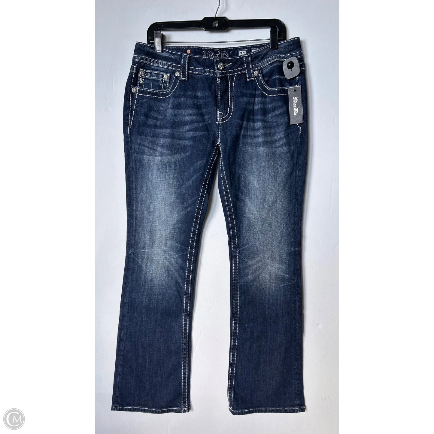 Jeans Boyfriend By Miss Me In Navy, Size: 12