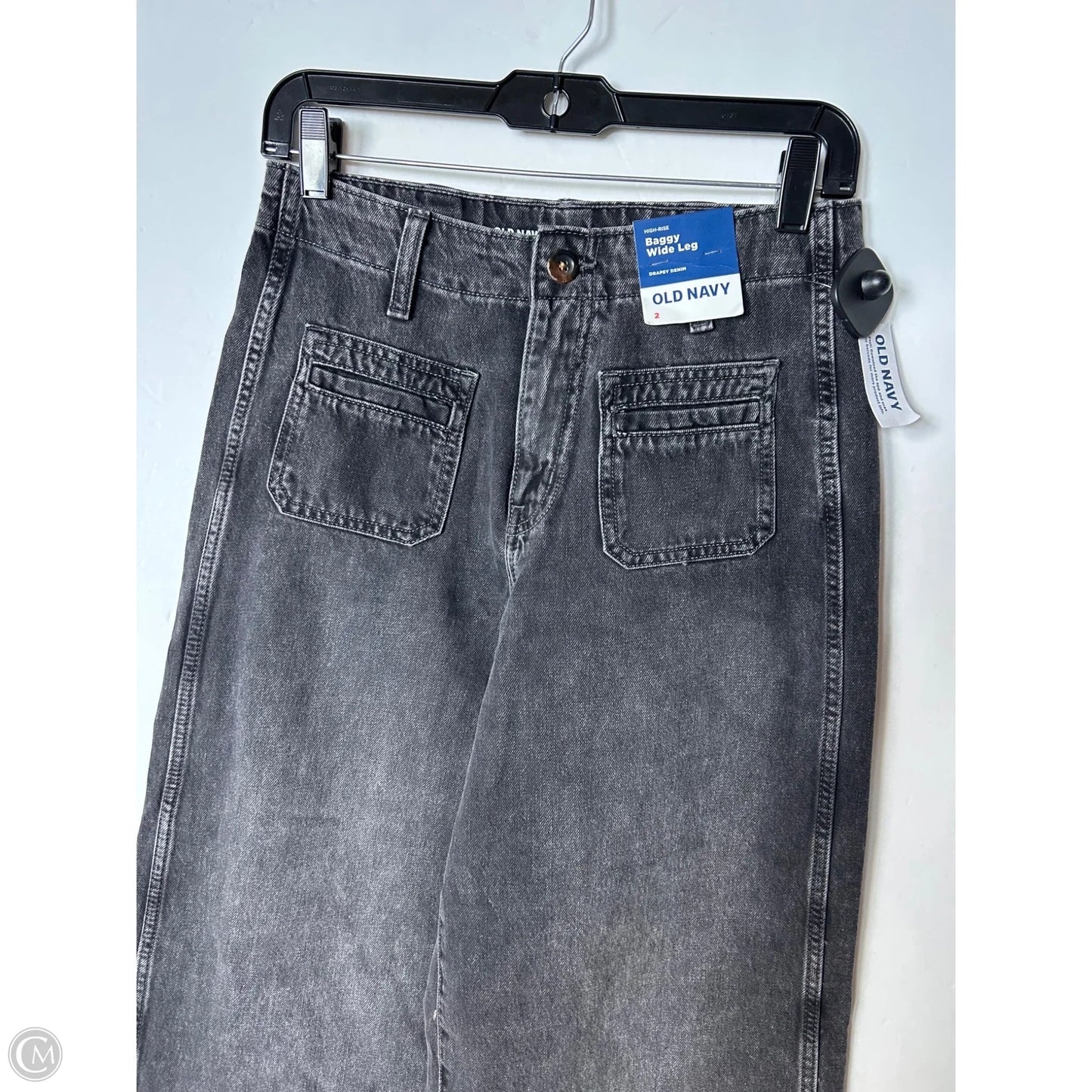 Jeans Wide Leg By Old Navy In Black, Size: 2