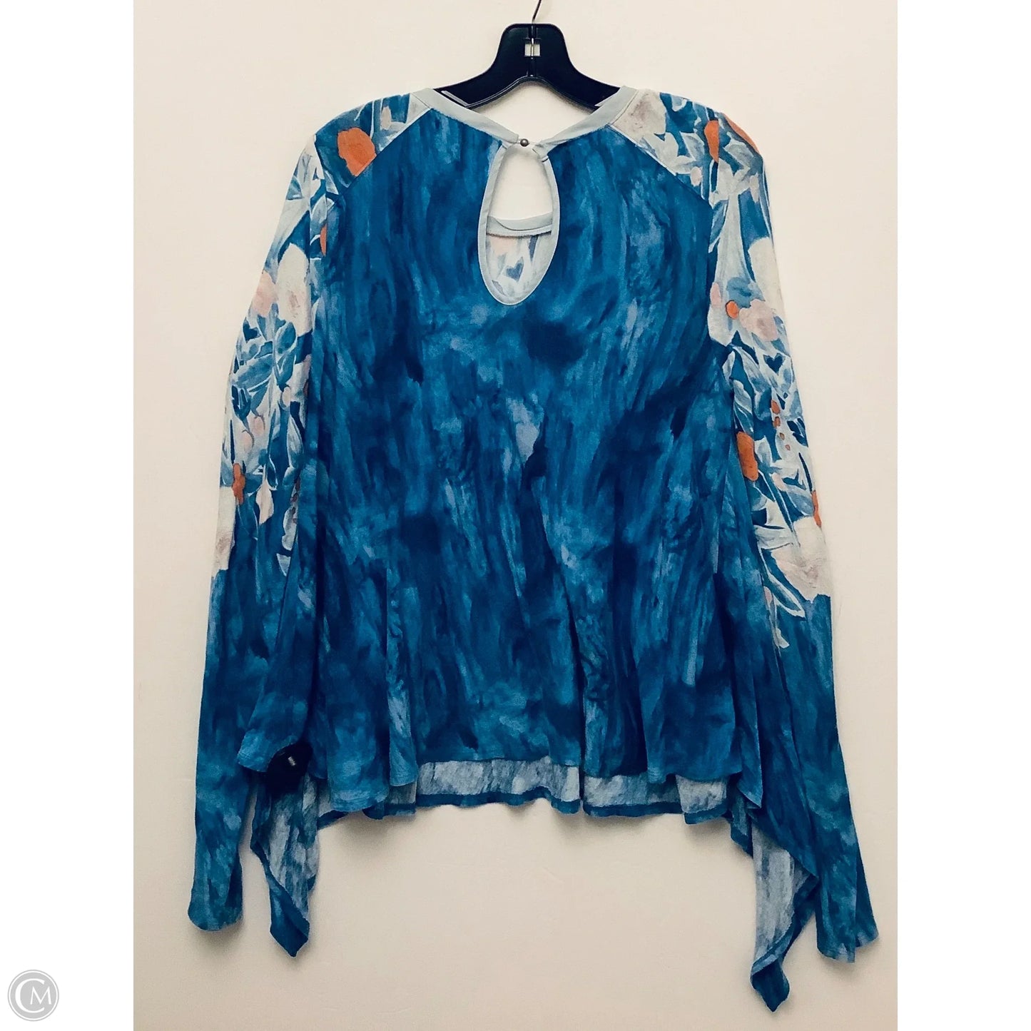 Top Long Sleeve By Meadow Rue In Blue, Size: S