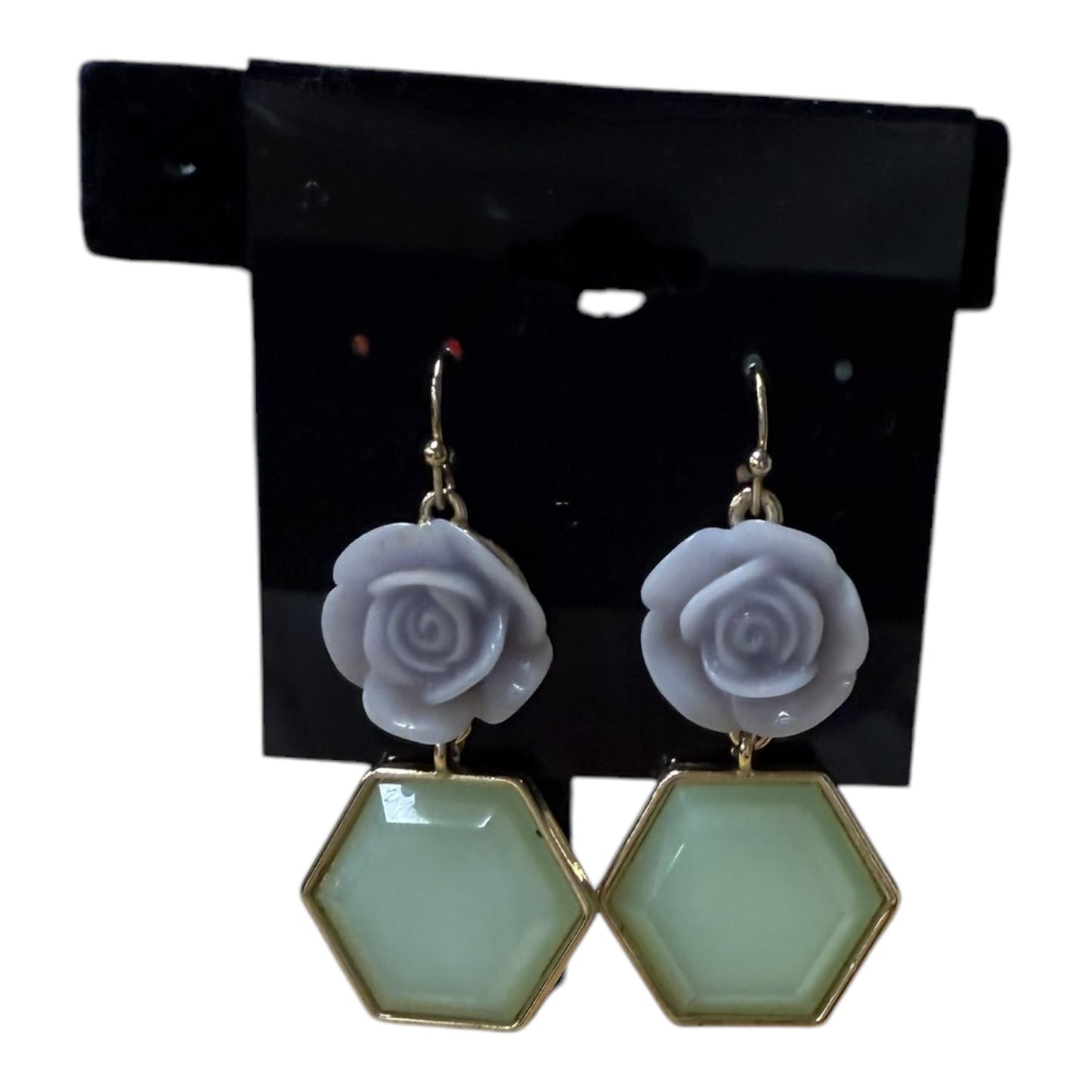 Earrings Dangle/Drop  In Blue & Green