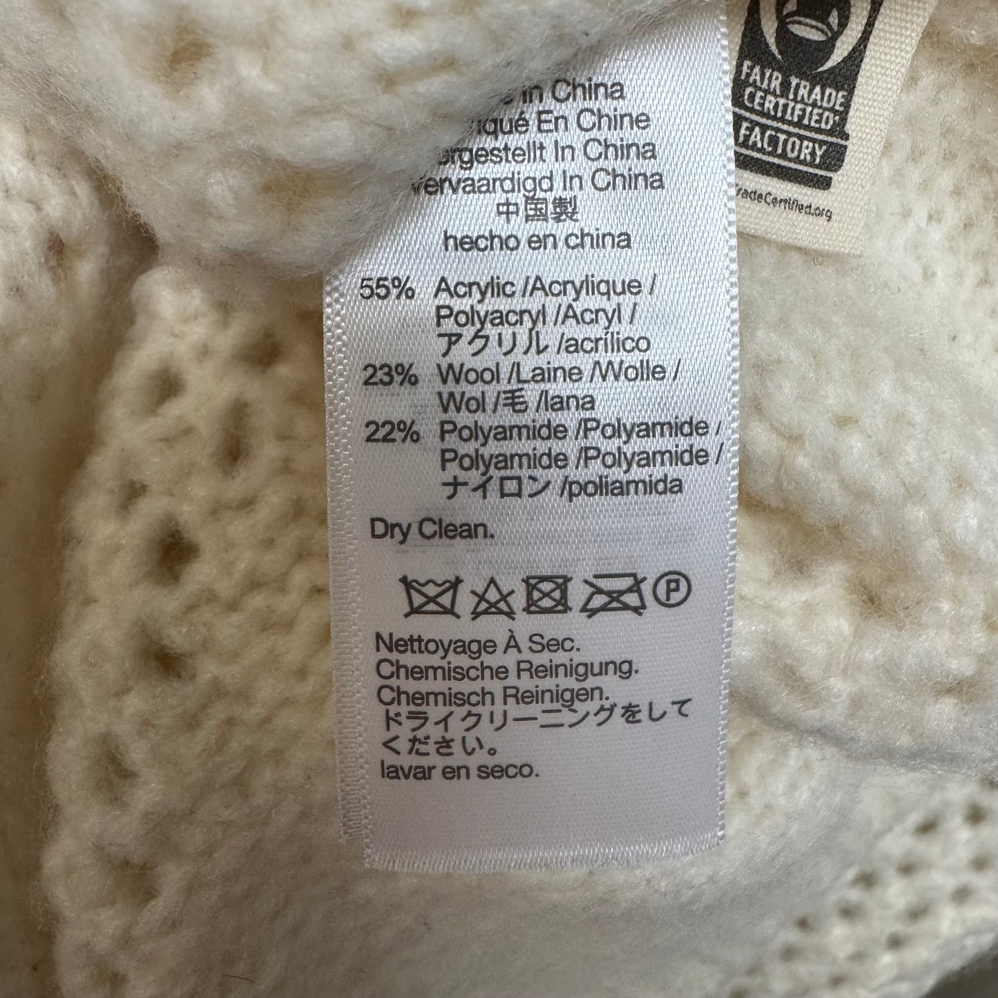 Sweater By Madewell In Cream, Size: Xs
