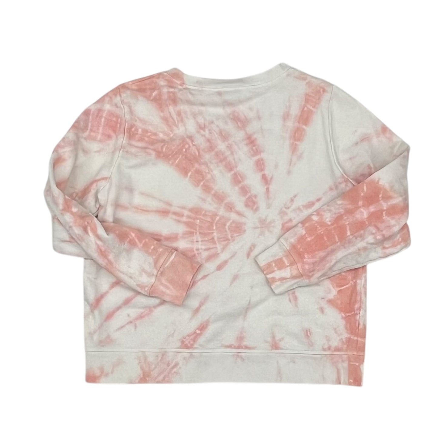 Sweatshirt Crewneck By J. Crew In Pink & White, Size:M