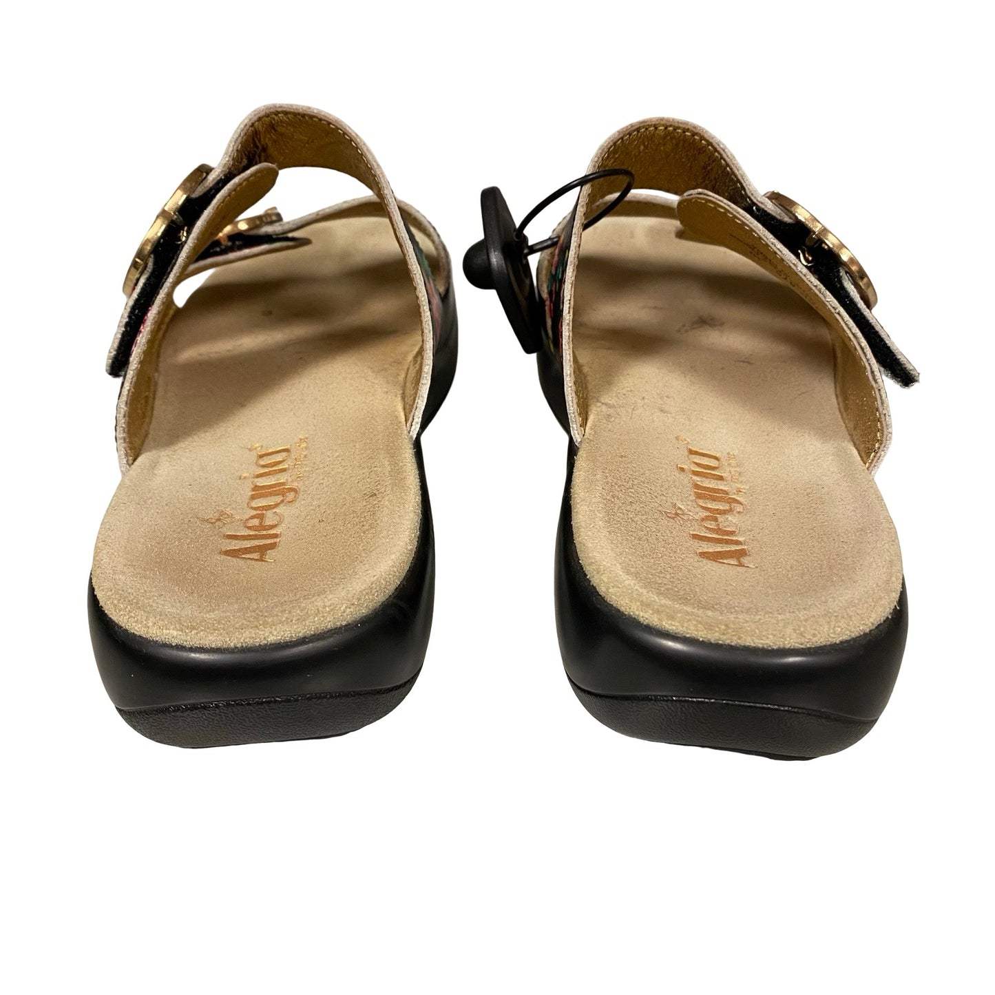 Sandals Flats By Alegria In Floral Print, Size:9