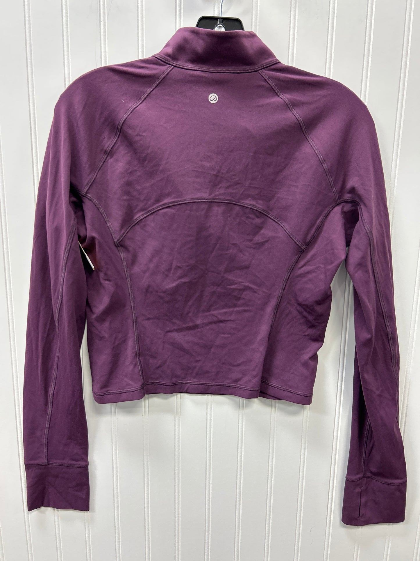 Athletic Top Ls Collar By Crz Yoga In Purple, Size:M