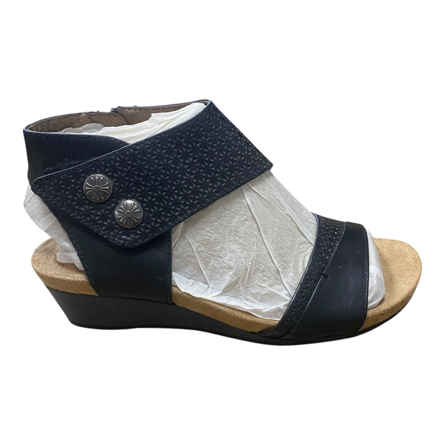Sandals Heels Wedge By Rockport In Black, Size:6