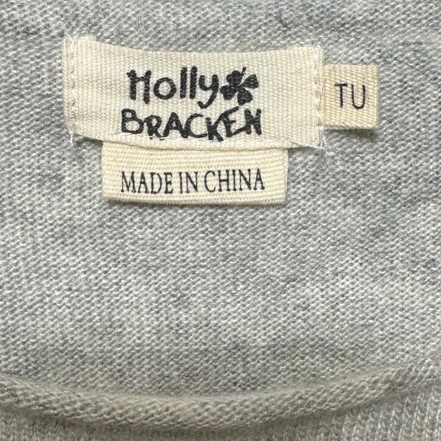 Heart Sweater By Molly Bracken In Black & Grey, Size: Osfm