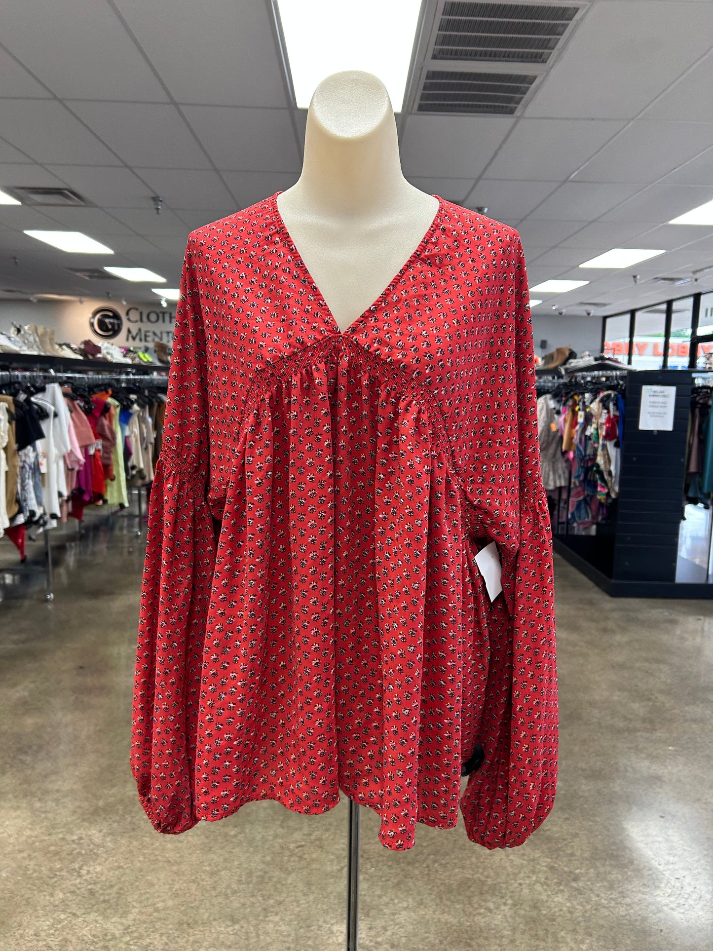 Top Ls By Gap In Red, Size:Xxl