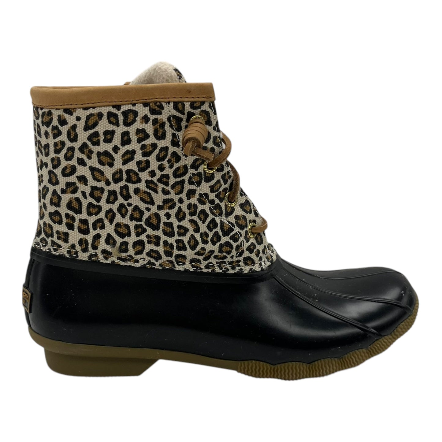 Boots Rain By Sperry In Leopard Print, Size:9.5