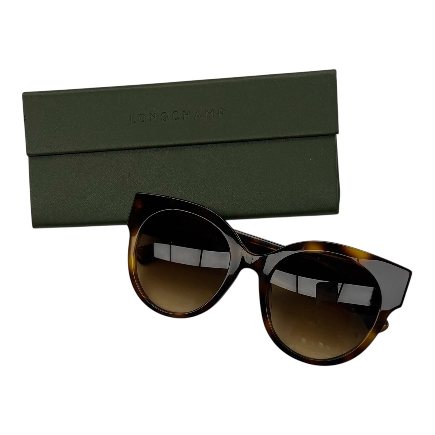 Sunglasses Designer By Longchamp In Brown