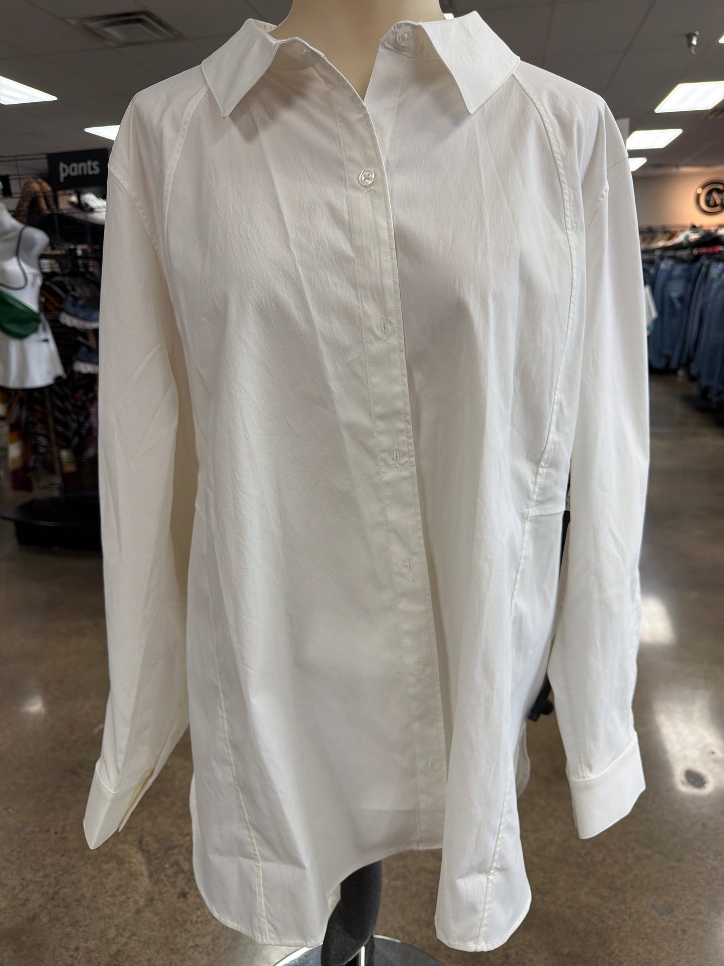 Top Ls By Athleta In White, Size:1X