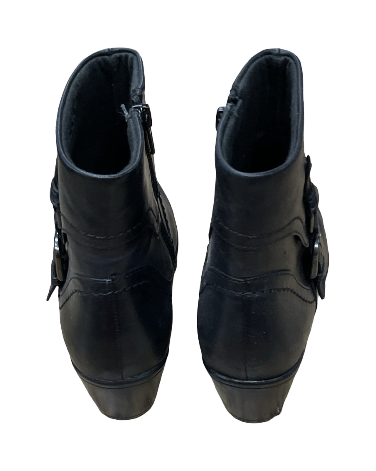 Boots Ankle Flats By Clarks In Black, Size:8.5