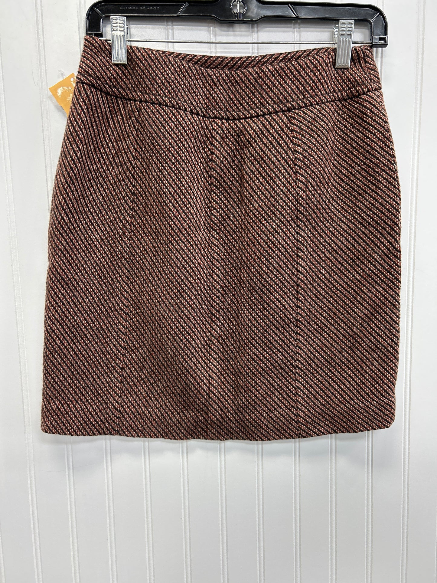 Skirt Midi By Ann Taylor In Brown, Size:2P