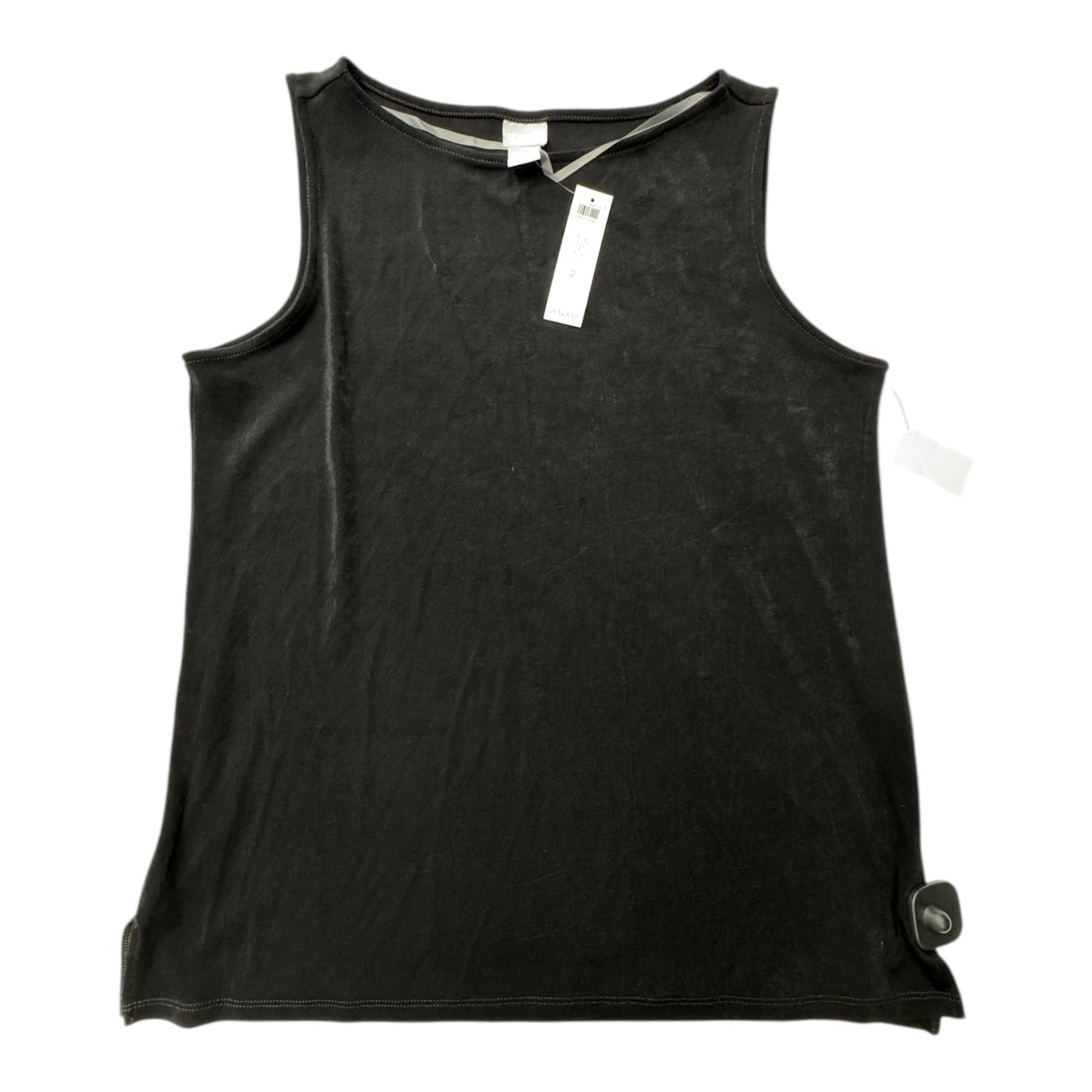 Top Sleeveless By Chicos In Black, Size:L