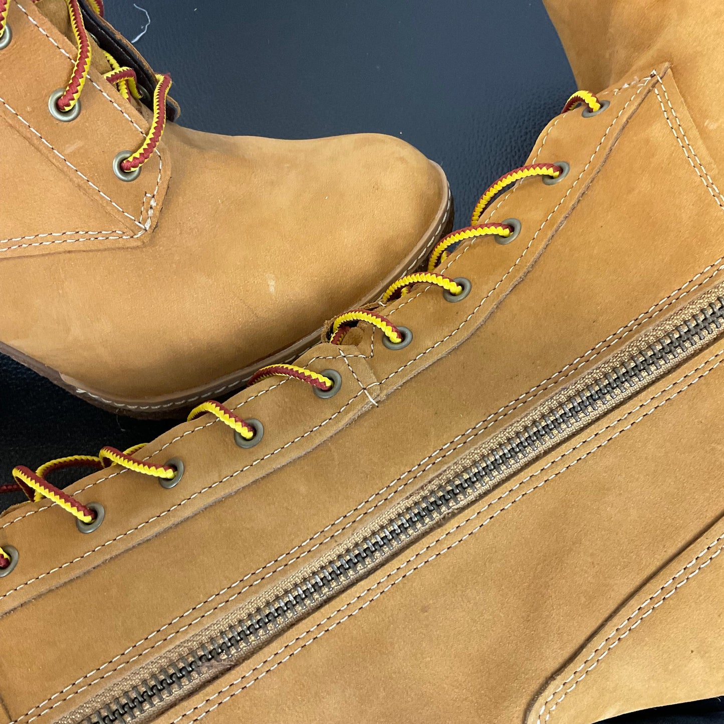 Boots Mid-calf Heels By Timberland In Yellow, Size: 7.5