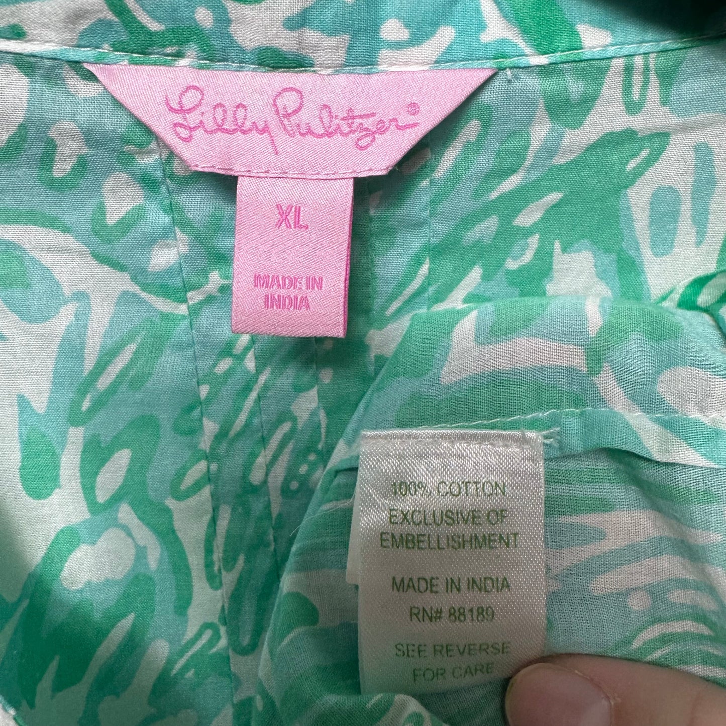 Sarasota Tunic Designer By Lilly Pulitzer In Bungle In The Jungle, Size: XL