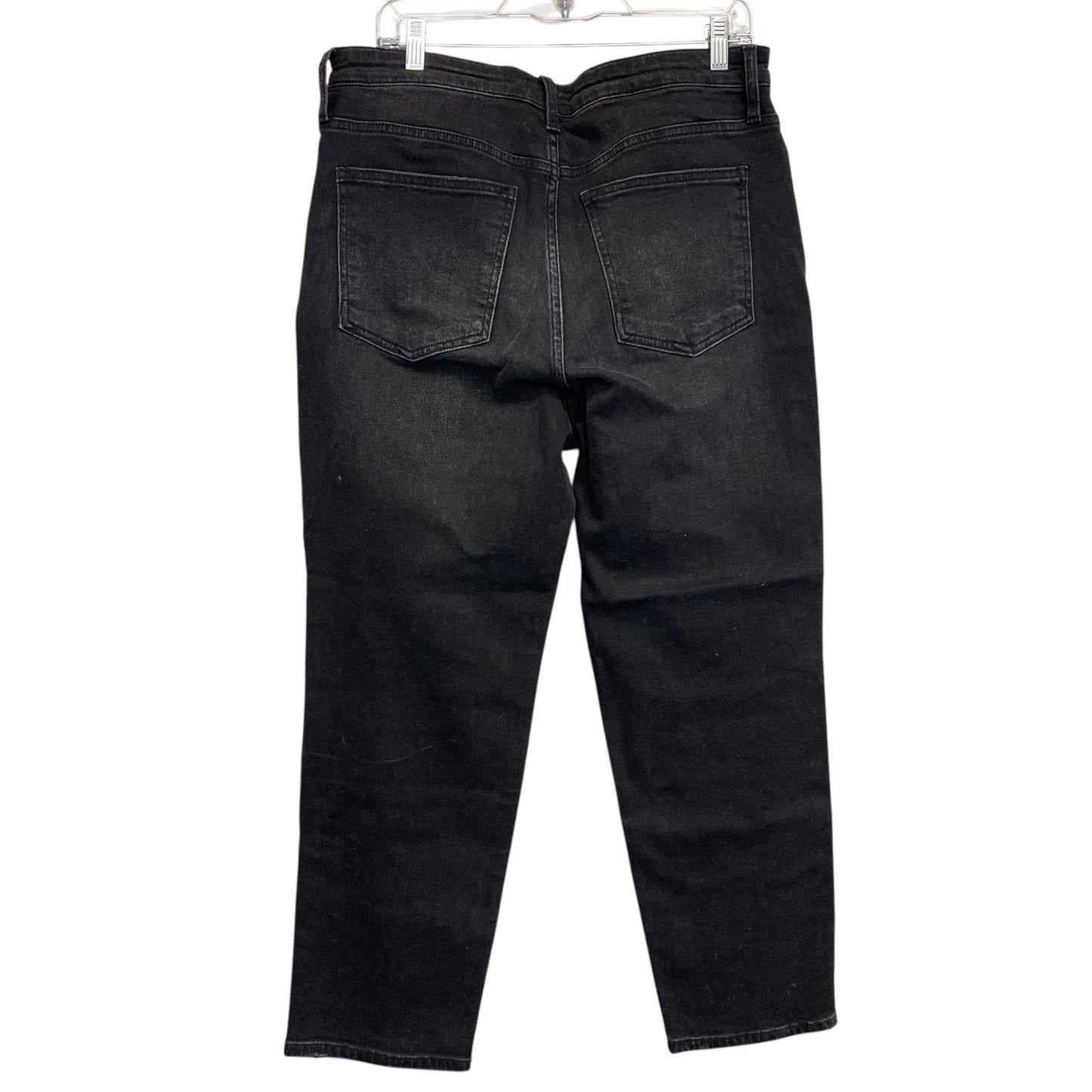 Jeans Straight By Kut In Black Denim, Size:14