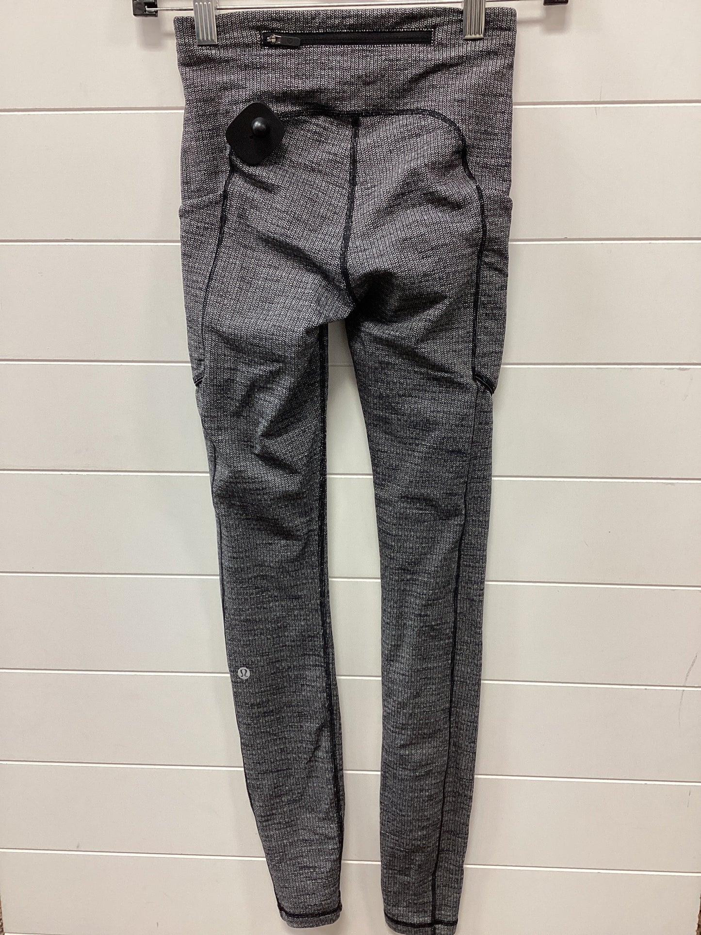 Athletic Leggings By Lululemon In Grey, Size:2