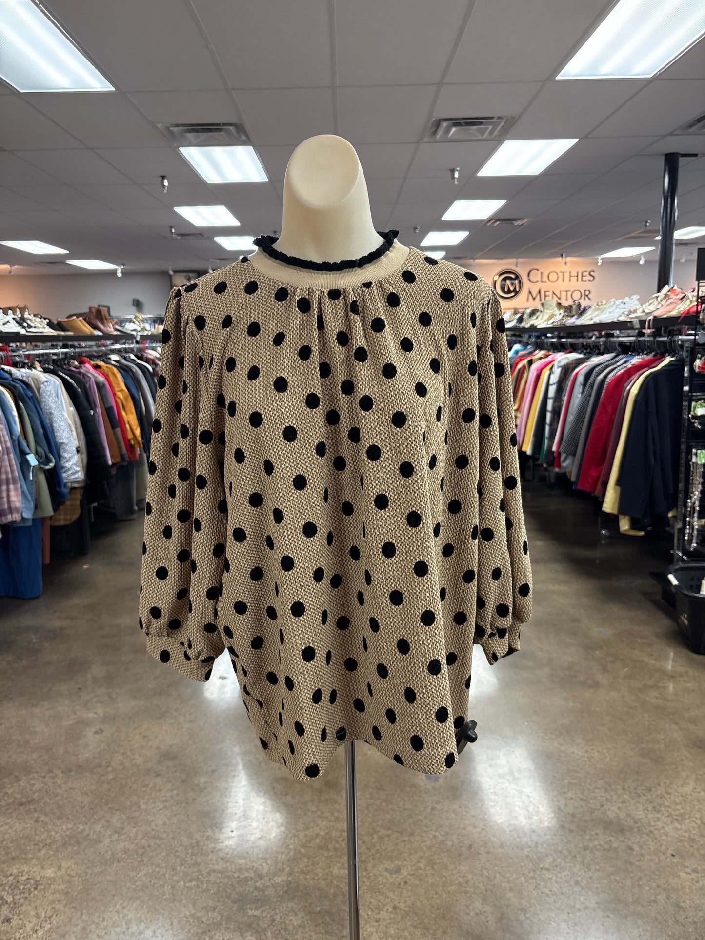 Top Ls By Umgee In Black & Tan, Size:M