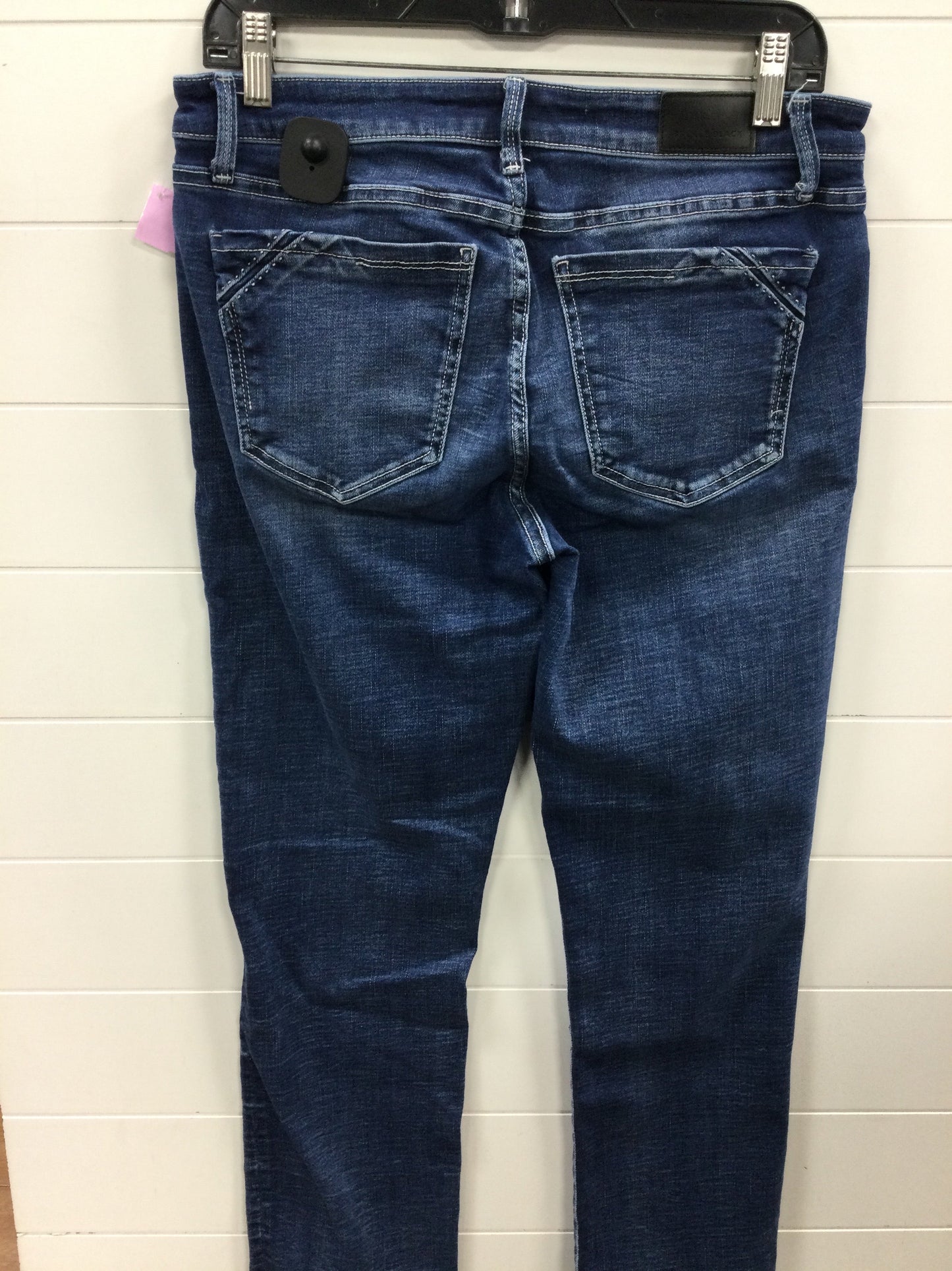 Jeans Straight By Buckle Black In Blue Denim, Size:6