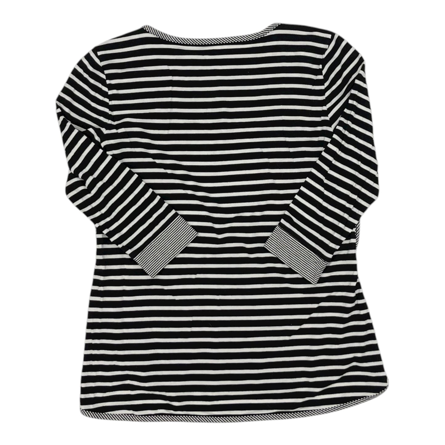 Top Ls By Talbots In Black & Cream, Size:Sp