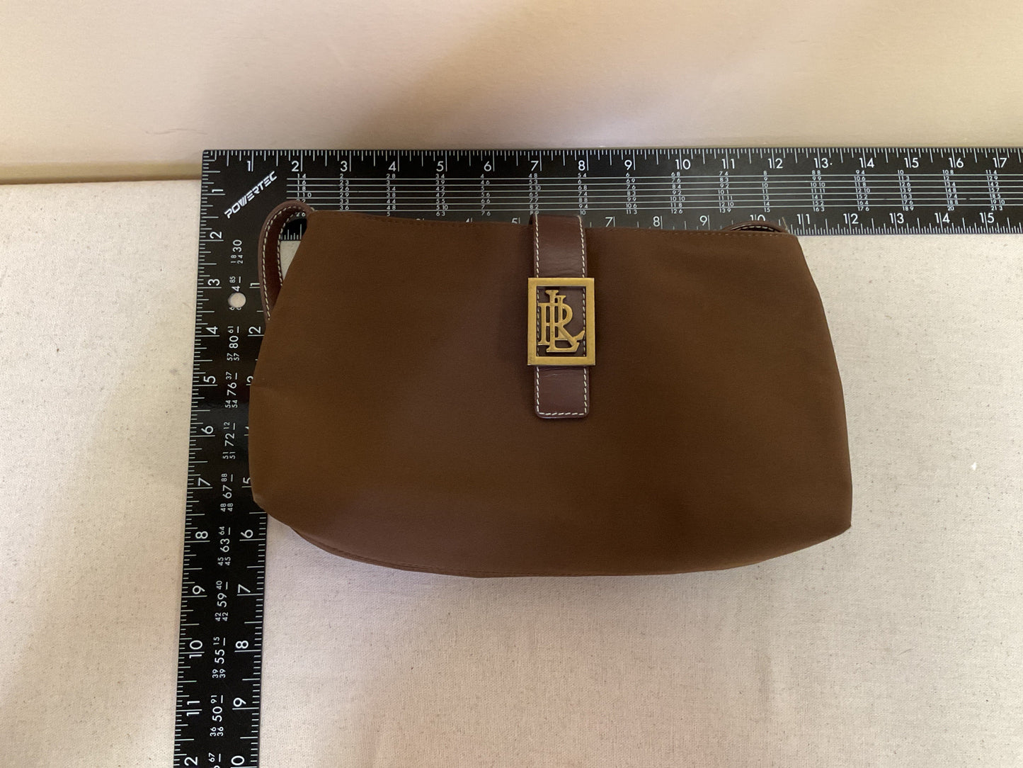 Handbag By Lauren By Ralph Lauren In Brown, Size:Small