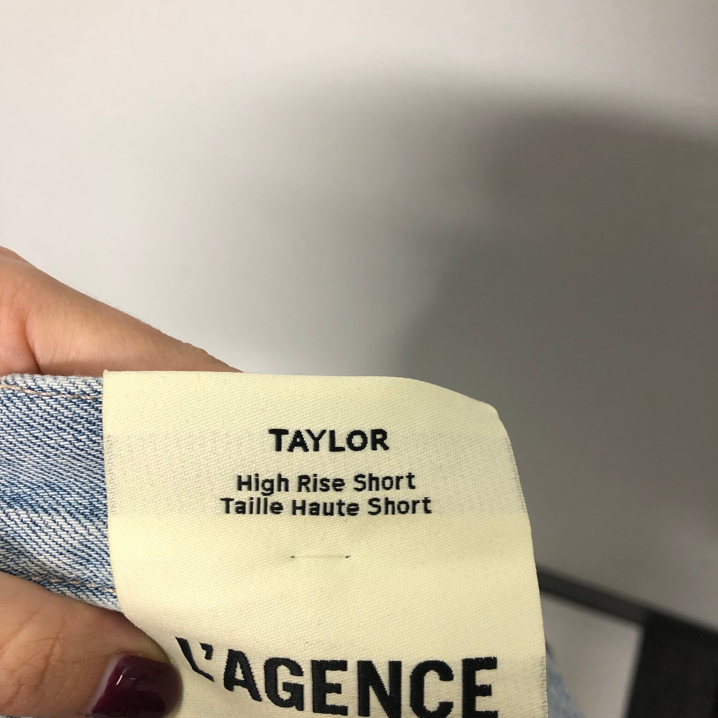 Shorts By L Agence In Blue Denim, Size:6