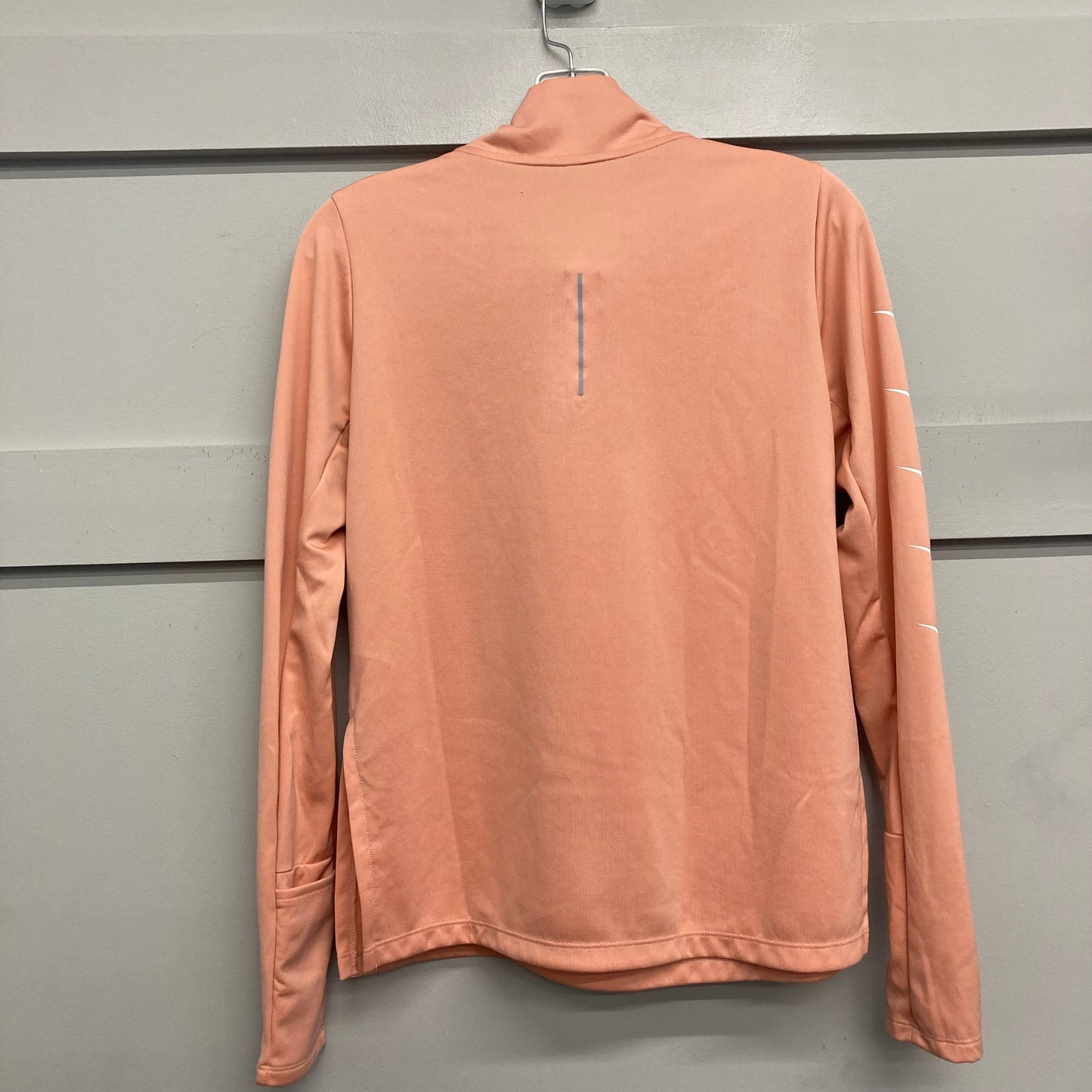 Athletic Top Ls Collar By Nike In Peach, Size:S