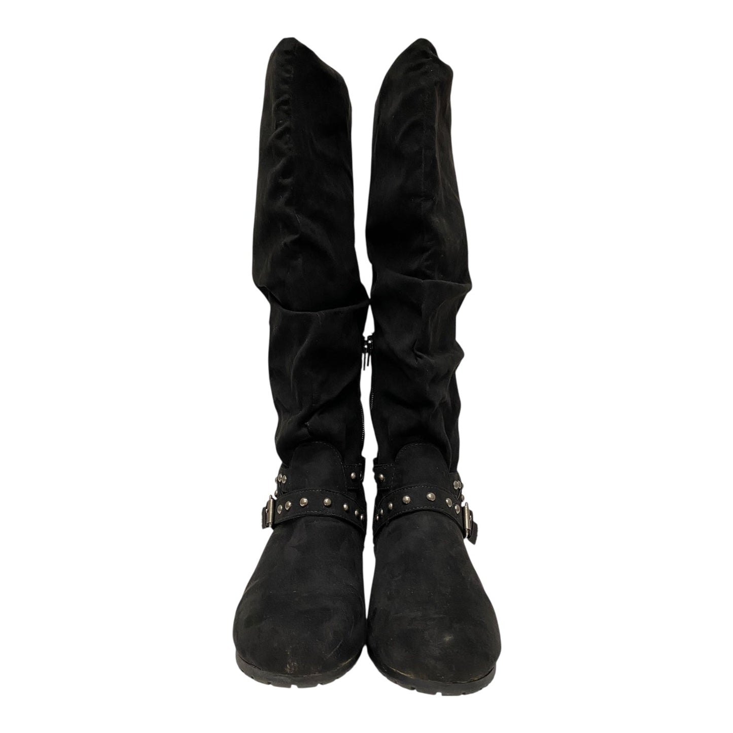 Boots Mid-Calf Flats By So In Black, Size:8.5