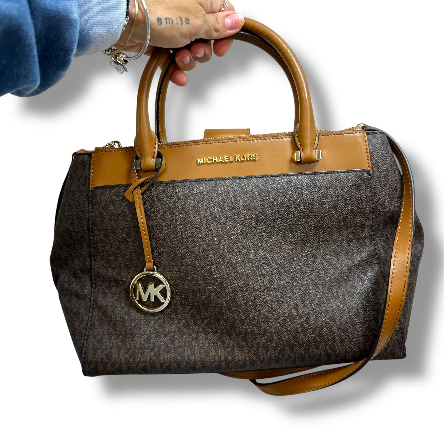 Crossbody Designer By Michael Kors, Size: Medium