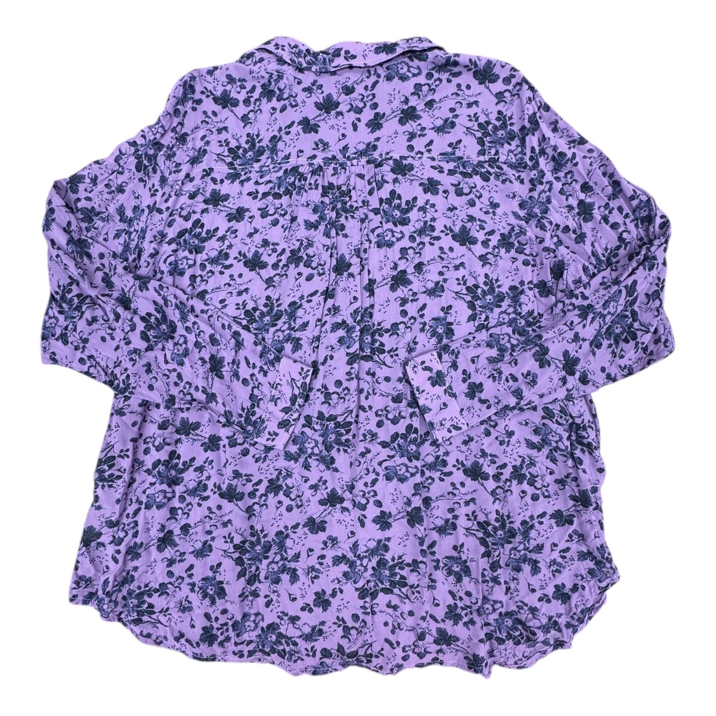 Top Ls By Pilcro In Blue & Purple, Size:1X