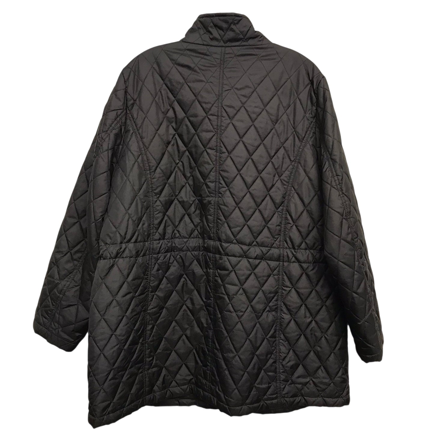 Jacket Puffer & Quilted By London Fog In Black, Size:1X