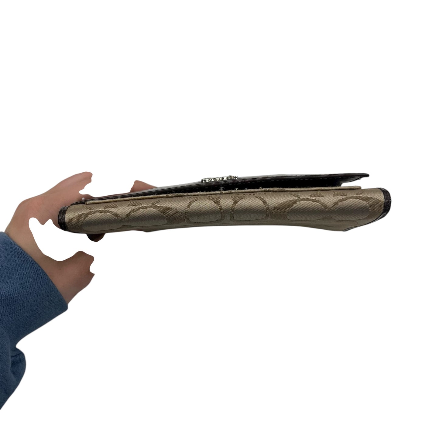 Wallet Designer By Coach In Brown, Size:Large